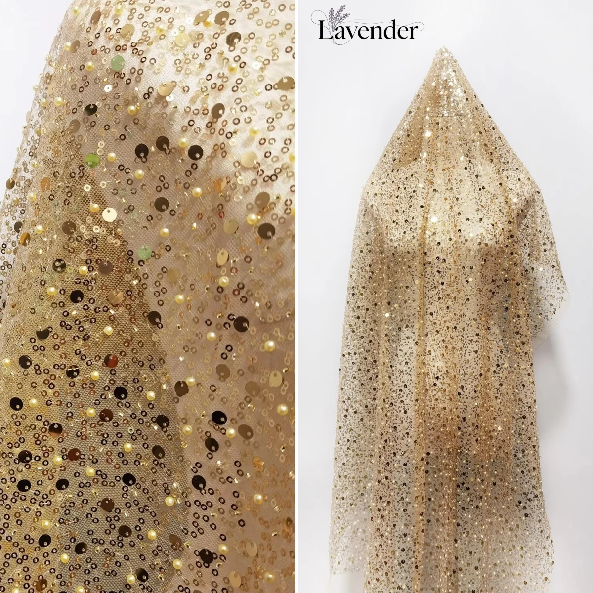 Bubble bead tube embroidery colorful embroidery fabric sewing wedding dress mesh fabric fashionable sequin diy fabric