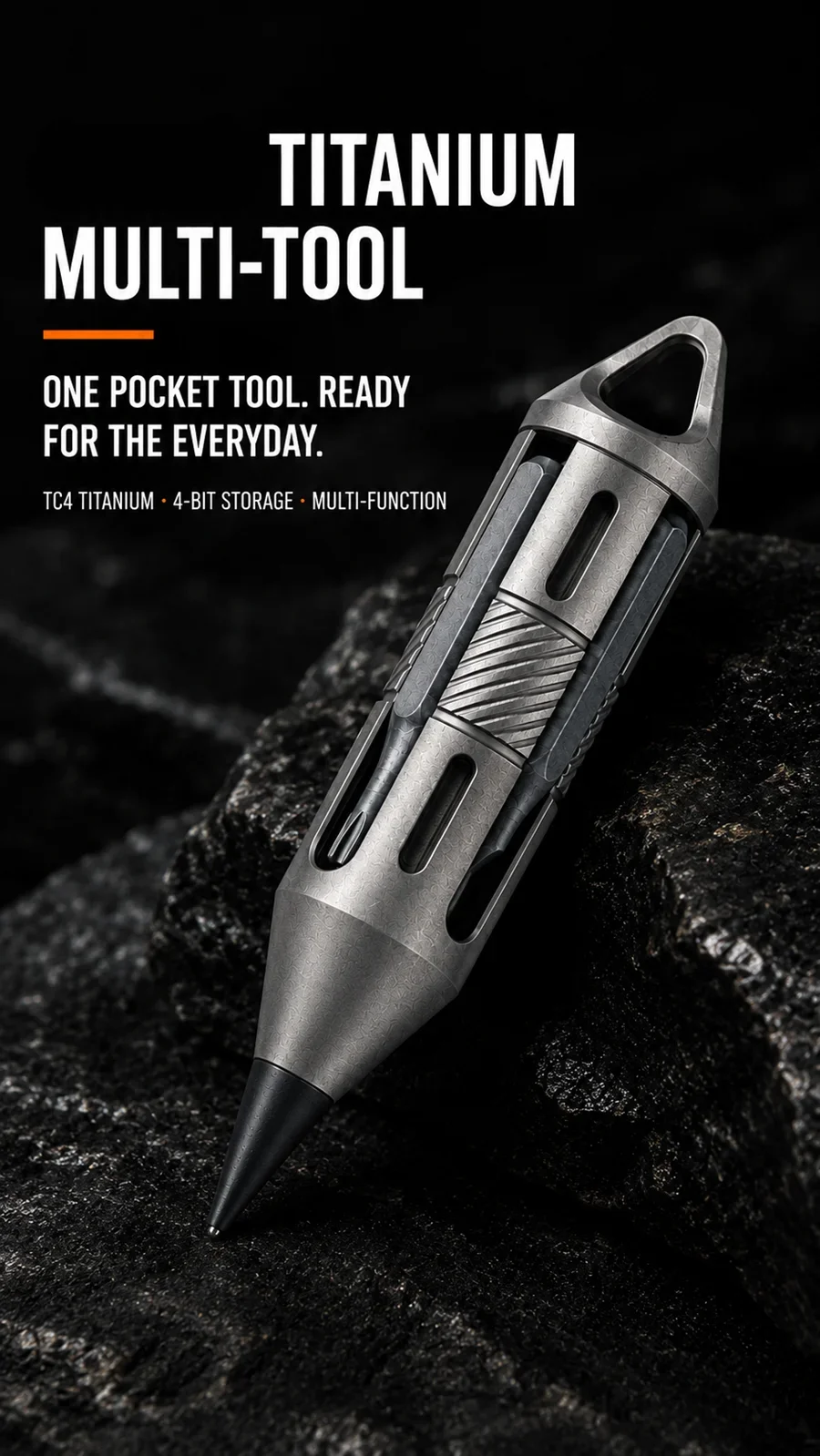 Titanium Alloy Mini Pen Screwdriver Portable Outdoor Camping Multi-functional Gear Pocket Tools EDC