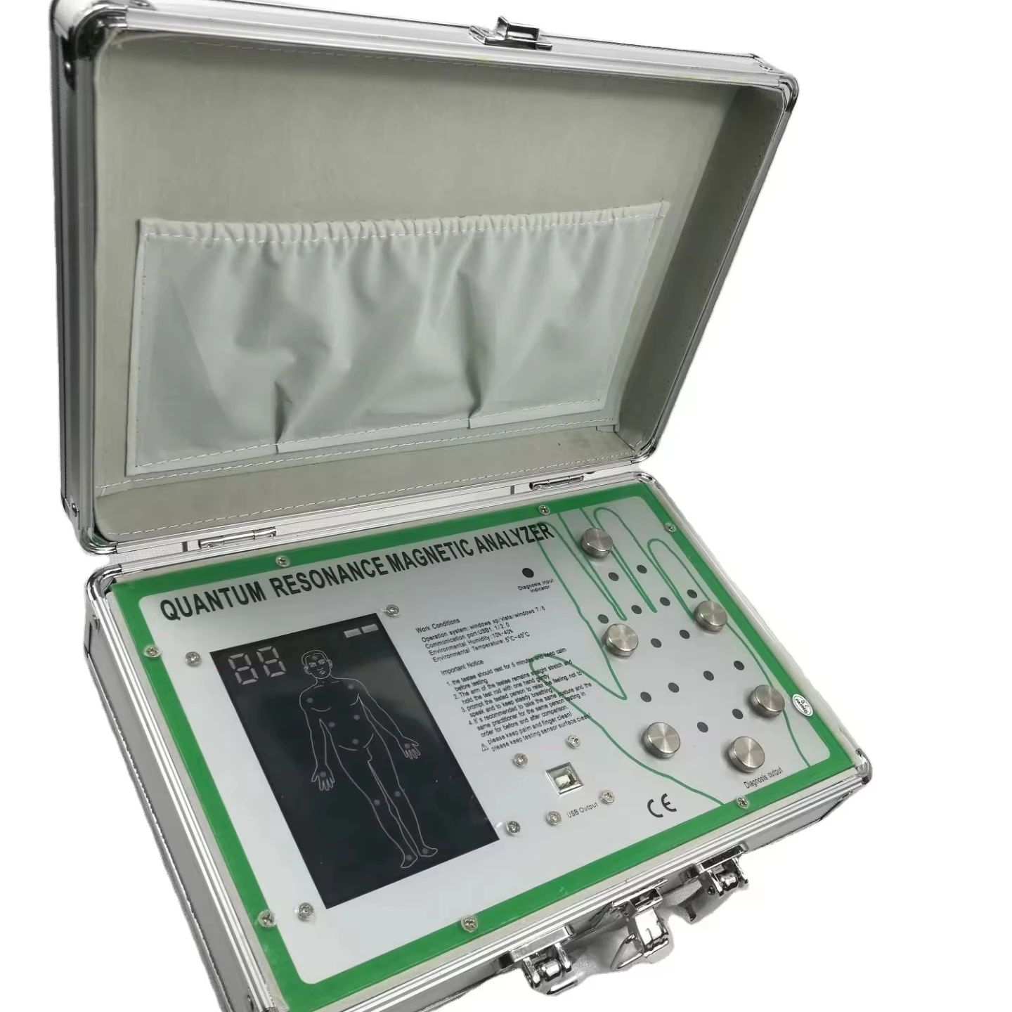 Quantum Resonance Magnetic Analyzer Set Hand Touch Quantum Body Analyzer With49/ 52 ReportsSIN-CQA314 Plus