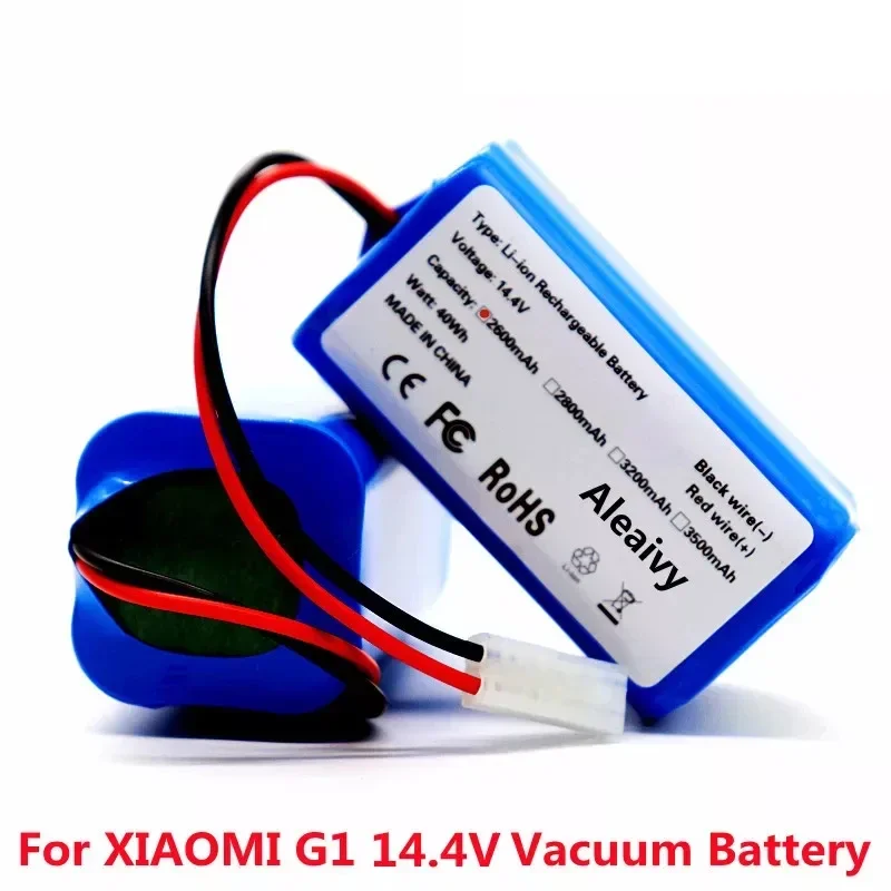 Original 14.4V 2600mAh Li-ion Battery for Xiaomi MIJIA MI Robot Vacuum-Mop Essential G1 MJSTG1 Vacuum Cleaner 18650 Battery Pack