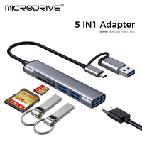 USB C HUB 3/5/6 in 1 for Memory Card / USB Flash / SD card Adapter / USB 2.0 / 3.0 / Micro Mini Card Reader / TF Card 6 Slot