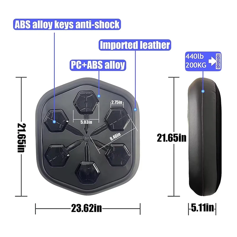 Best-selling smart music adult boxing wall target fitness training machine