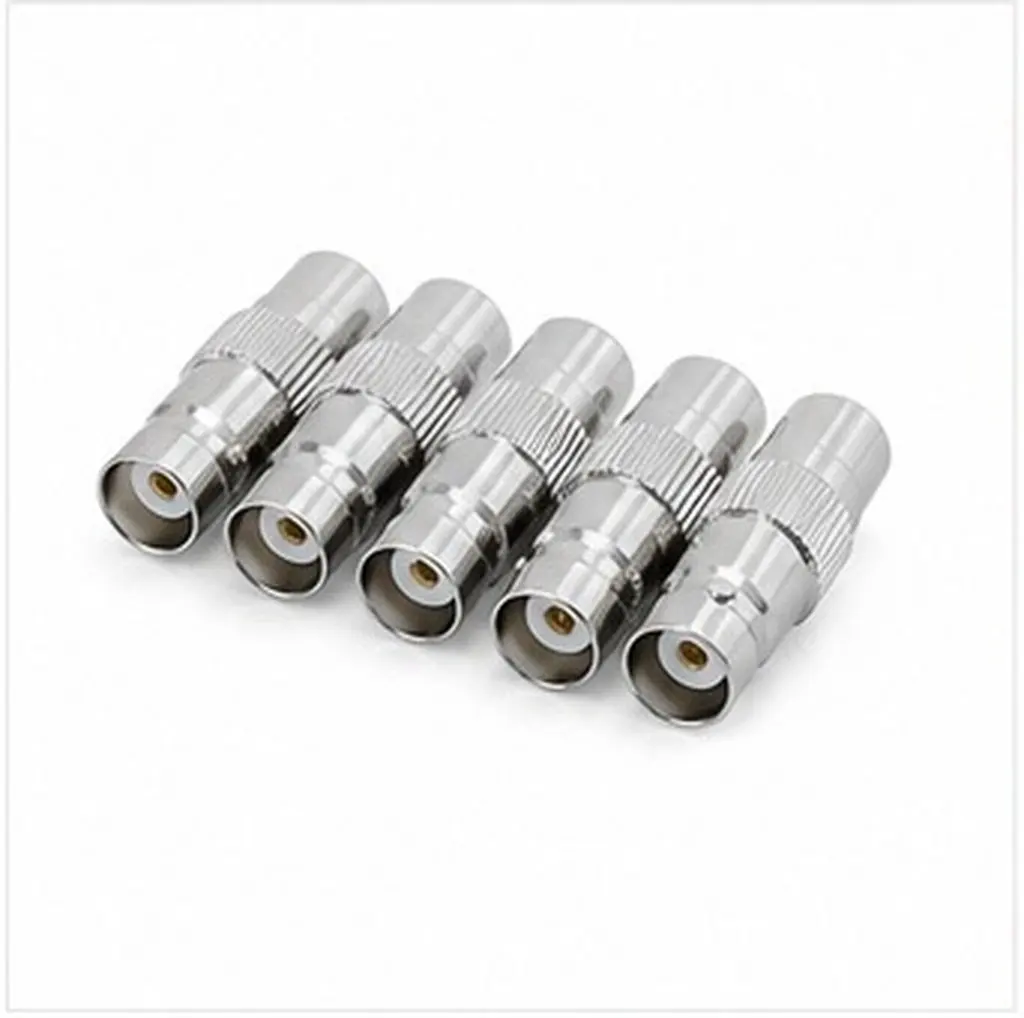 10Pcs Bnc to Rca Female Coupler Alloy Construction Low Signal Loss Plug-and-Play Adapter for Security Camera Systems Cctv Power