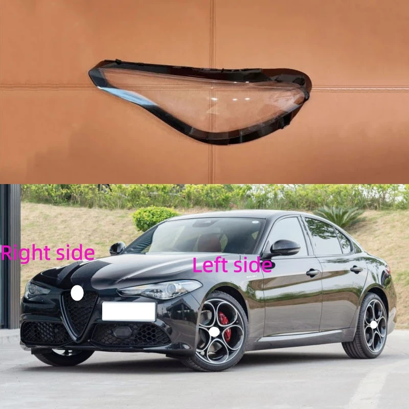 For Alfa Romeo Giulia 2015 2016 2017 2018 2019 2020 2021 2022 Headlight Shell Headlamp Lens Cover Lamp Shade Headlamp Glass