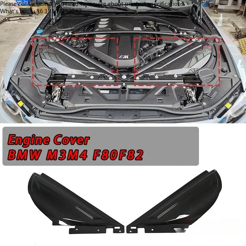 

For BMW S58 G80 G81 M3 G82 M4 2021-2025 Carbon Engine Bay Air Intake Covers Trim Accessories