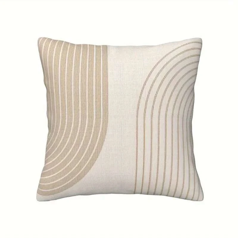 4Pcs Nordic Geometric Pillow Covers 45x45cm Double-sided Printed Cushion Cases Abstract Line Home Decor Throw Pillows No Insert