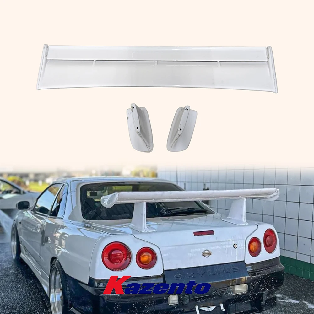 Botte de coffre arrière pour Nissan, R34 Skyline GTR GTT, OE Spomicrophone Wing, FRP Unpaint