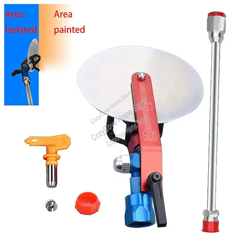 Airless Paint Edger Paint Shield Paint Sprayer Accessories Extension Airless Paint Sprayer Nozzle 517 Tip 10 Inch Pole-A27R