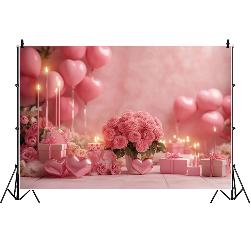 خلفيات عيد الحب الوردي الوردي الحب القلب الزفاف دش الزفاف صور التصوير خلفية فتاة حفلة عيد ميلاد الديكور