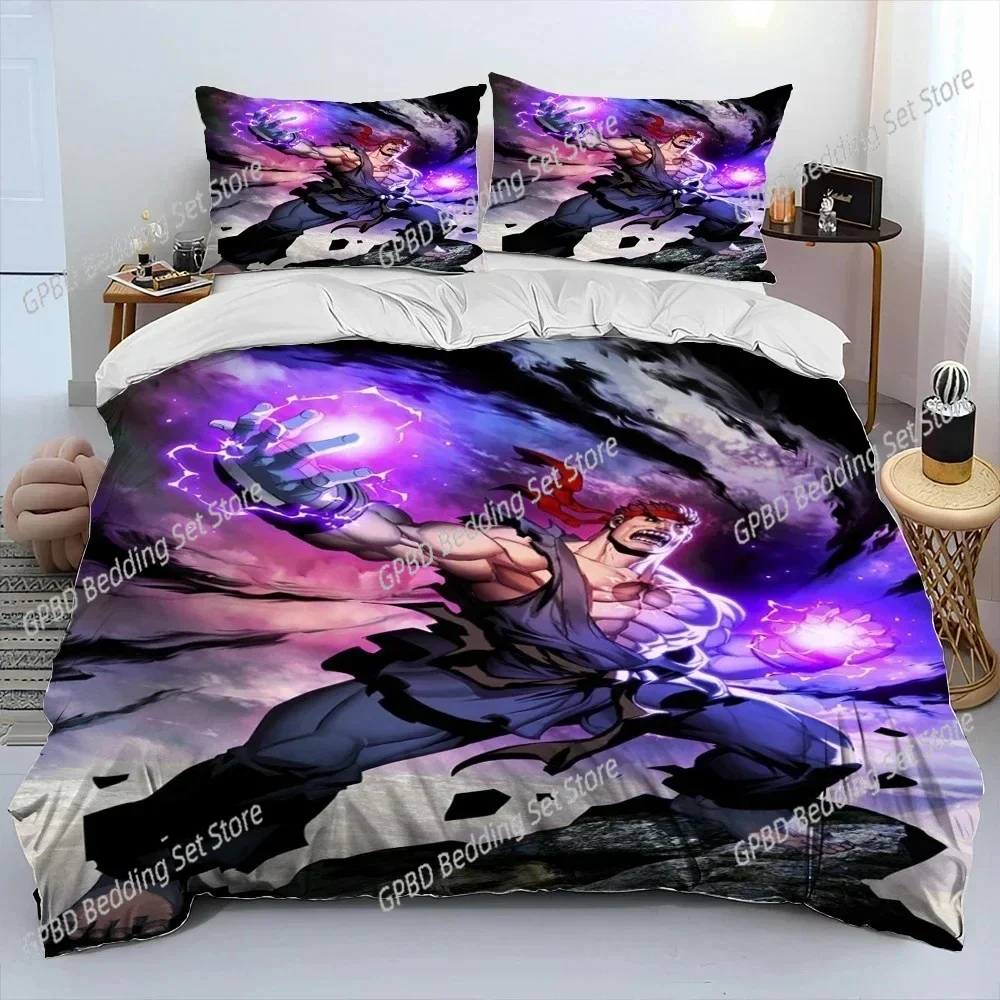 

Street Fighter Retro Game 3D NEW Duvet Cover Pillowcase Bedding Set Adult Girl Bedroom Decoration Children Single Double Large