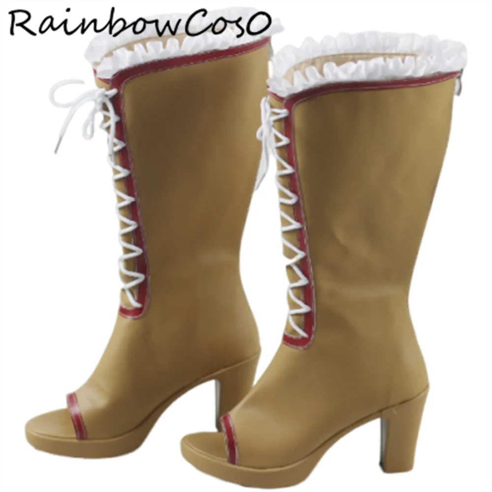 

Hoshimiya Ichigo Aikatsu Обувь для косплея Сапоги Игра Аниме Вечеринка Хэллоуин RainbowCos0 W4923