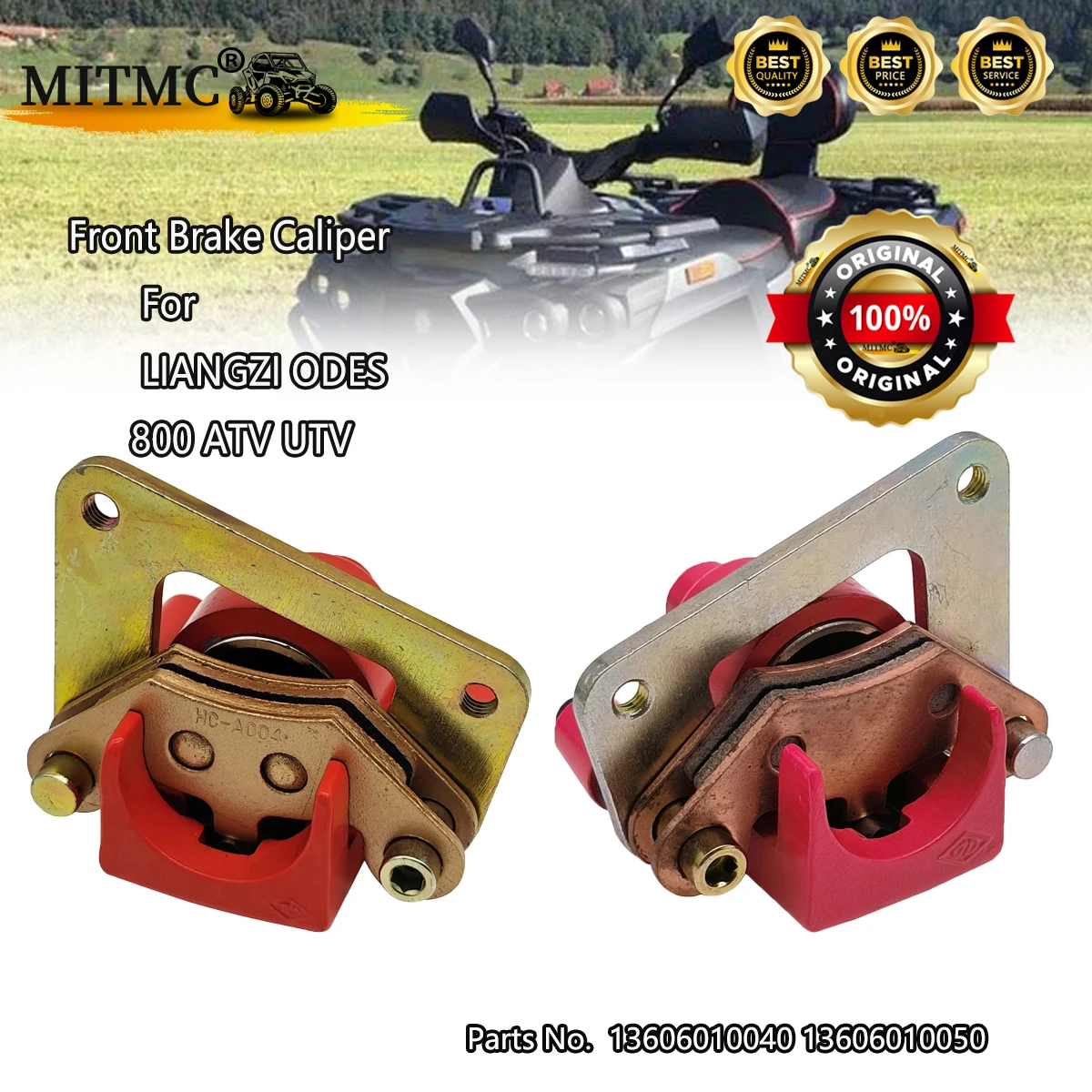 

Front Brake Caliper For ODES 800CC ODES Parts No. 13606010040 13606010050