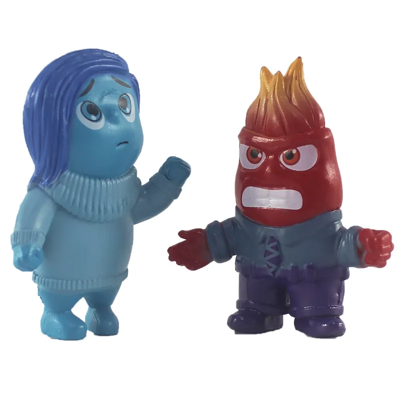 5/6/8PCS New Disney Inside Out 2 Figure Anxiety Joy Sadness Anger Disgust Fear Doll Anime Collection Figurine Toy Gifts In Stock