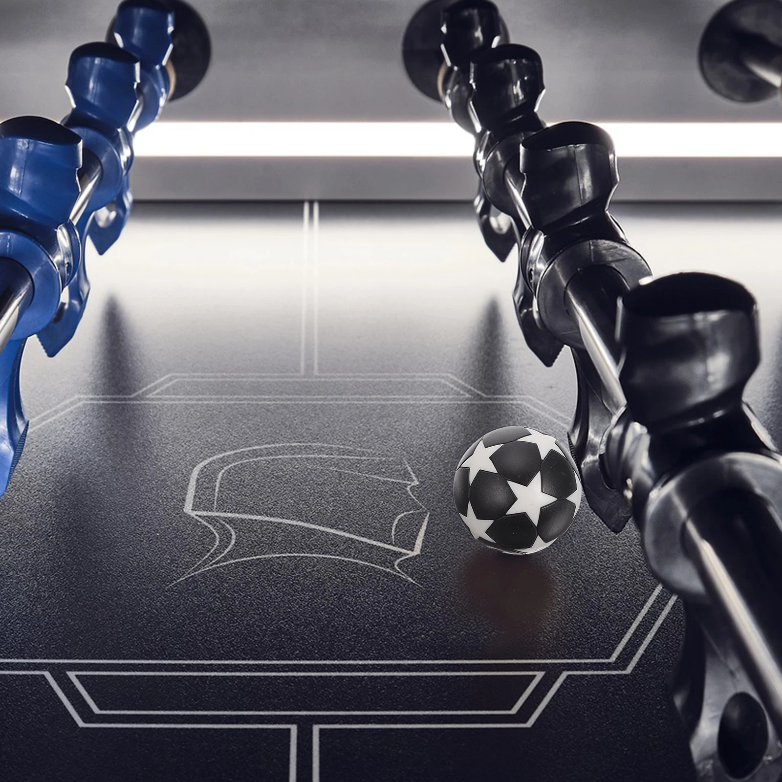 

18pcs Mini Table Footballs Replacement Durable Plastic Balls Star Pattern Foosball For Table Football Machine Safe Practical