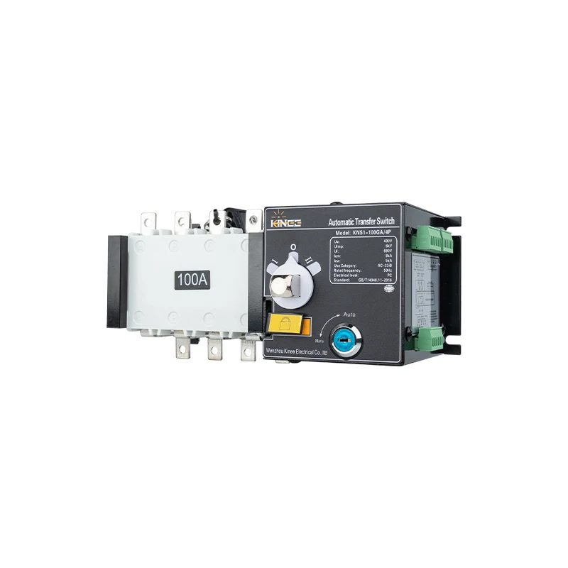 3 Phase 100A Dual Power Automatic Transfer Switch 110V 220V ATS Changeover Controller for Generator System