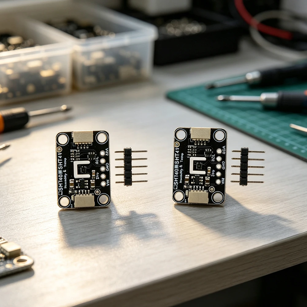 2pcs SHT40 Sensor Modules with Robust Signal Integrity and Noise Immunity for Reliable Data Acquisition in Noisy Environments