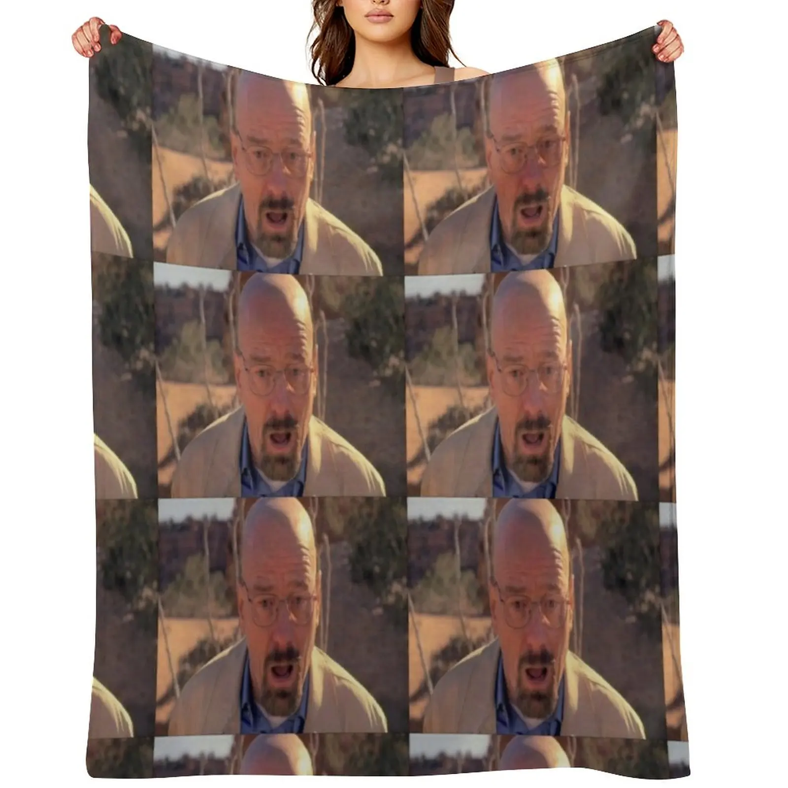 

Walter White Shocked Throw Blanket warm winter Beautifuls Stuffeds Blankets