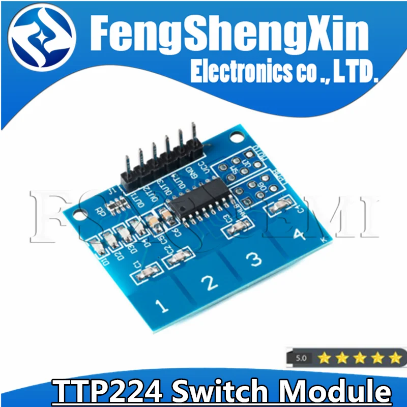 4 Channel Digital Touch Sensor Capacitive Switch Module Button For TTP224