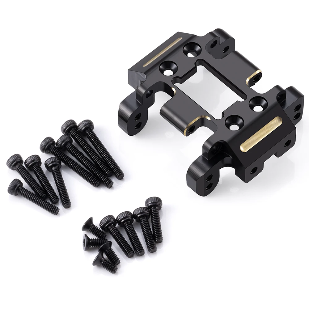 MIBIDAO Mosiężna Płyta Ochronna Podwozia Skrzyni Biegów z Obciążnikiem do Redcat Ascent 1/18 Crawler Części Zamienne Tuningowe