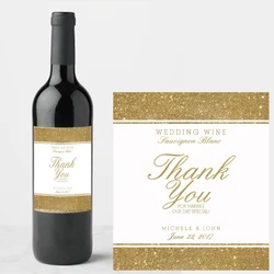 30 pieces, customized, personalized, birthday, anniversary, water bottle red wine wedding wine label, self-adhesive, not waterpr