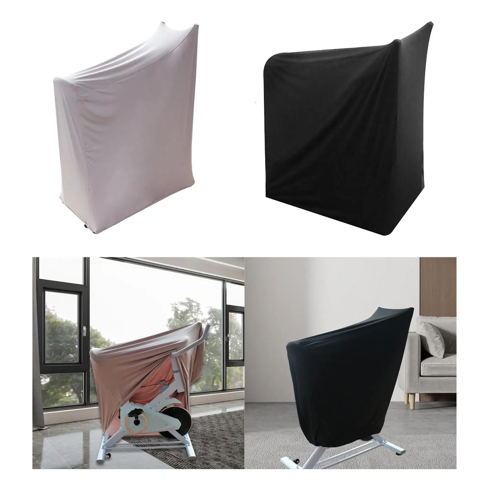 

Пылезащитный чехол для велотренажера из эластичной ткани, защита для фитнес-велосипеда, для использования в помещении и на улице, водонепроницаемый чехол для тренировок