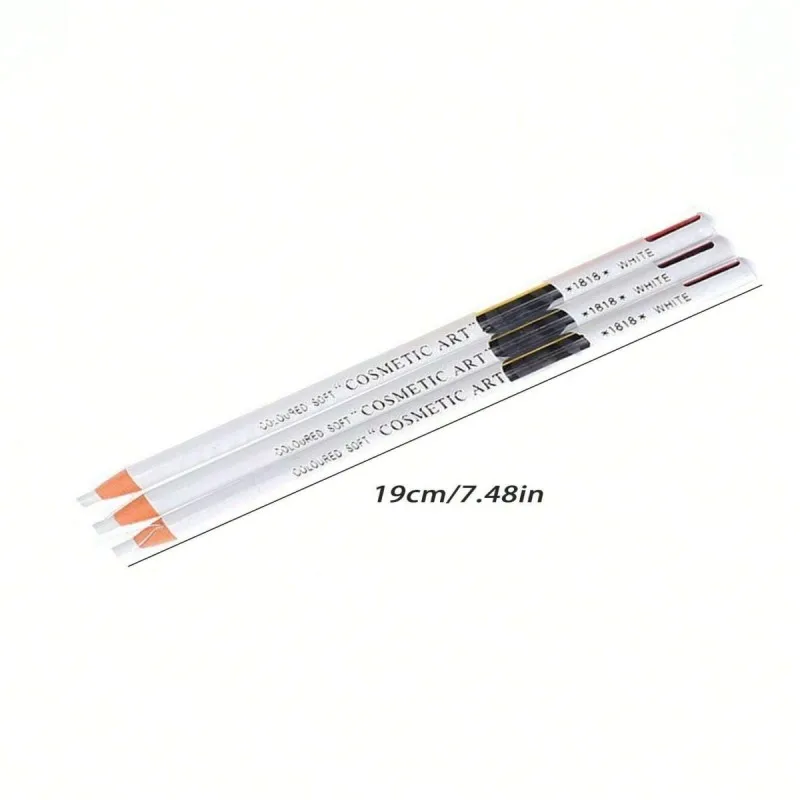 1/3/5 قطعة قلم حواجب وشم أبيض مقاوم للماء، قلم تحديد نقطة ثابتة لتحديد موضع الحاجب