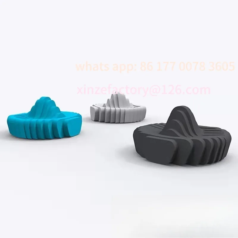 

Customizable FRP Seat Shopping Mall Special Shaped Seat Outdoor S-shaped Art Bench