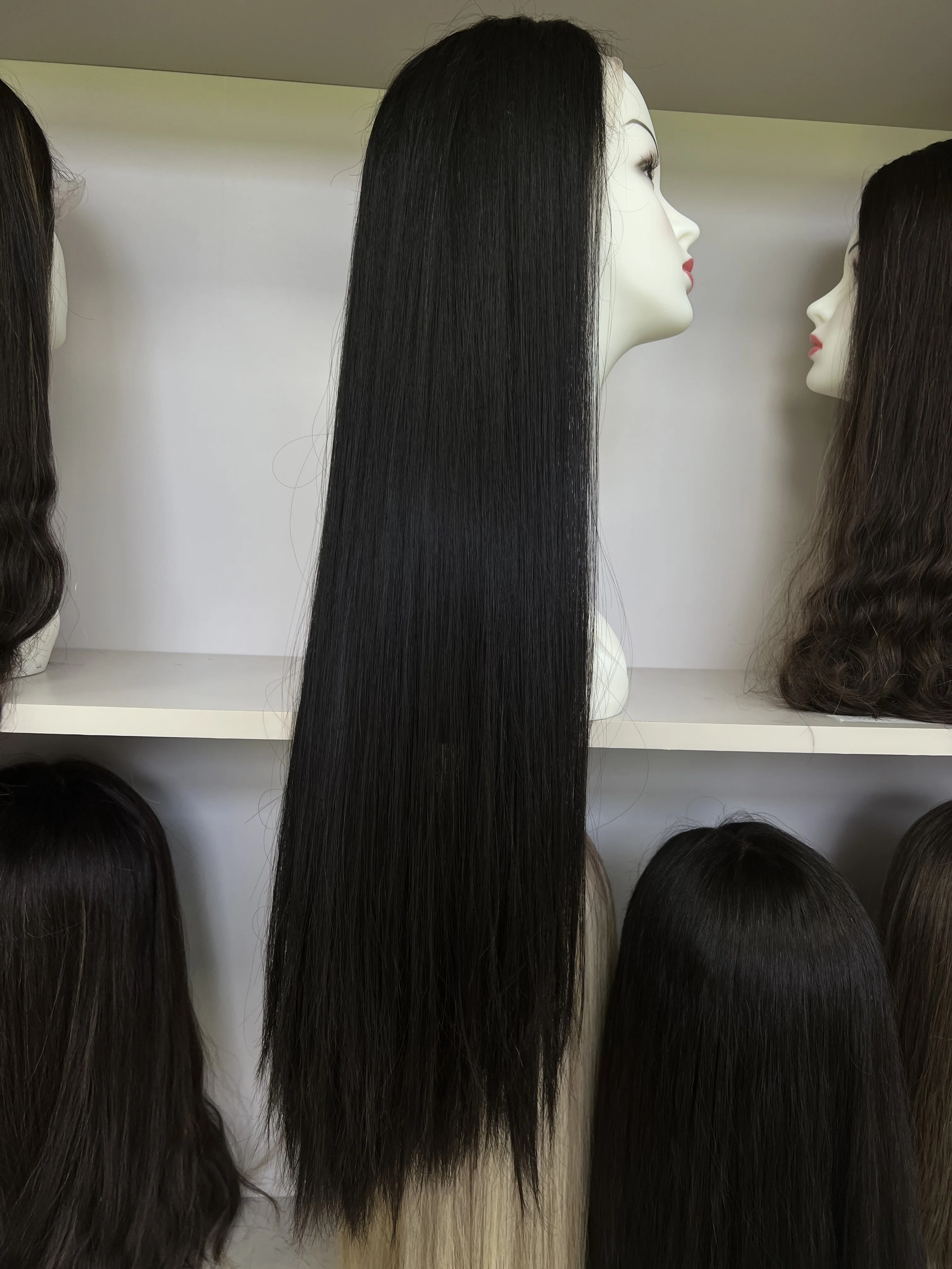 European Virgin Human Hair Lace Top 30inch Straight Hair Tiny Layer Tsingtaowigs Kosher Wig For Women Free Shipping