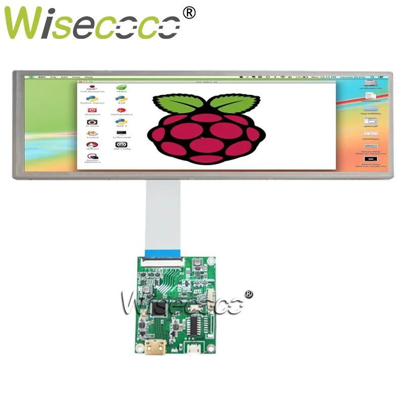 8.8 Inch 1920x480 Stretched Bar LCD Display Long Strip Panel Aida 64 Raspberry Pi Display 60Hz MIPI Driver Board