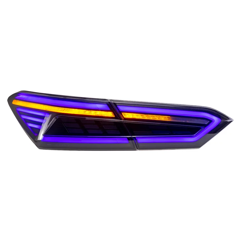 أضواء خلفية LED لتويوتا كامري 2018 2019 2020 2021 2022 2023 المصابيح الخلفية بدء تشغيل الرسوم المتحركة DRL الفرامل بدوره إشارة الجمعية RGB