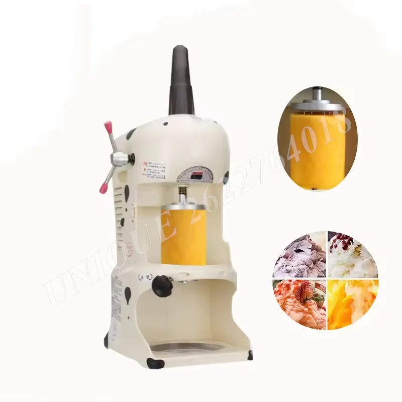 Adjustable Thickness Snow Cone Shaved Ice Shaver Machine Commercial Ice Block Ice Crusher Maker Mini Smoothies Snowflake Maker