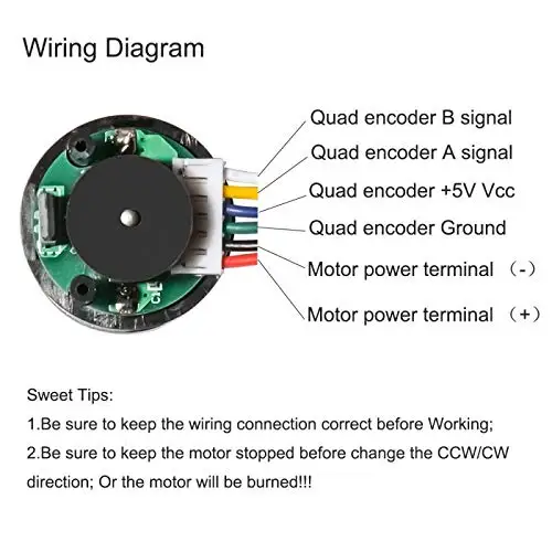 Encoder Metal Gearmotor 12V DC High Speed 300RPM Gear Motor with Encoder for Arduino and 3D Printers