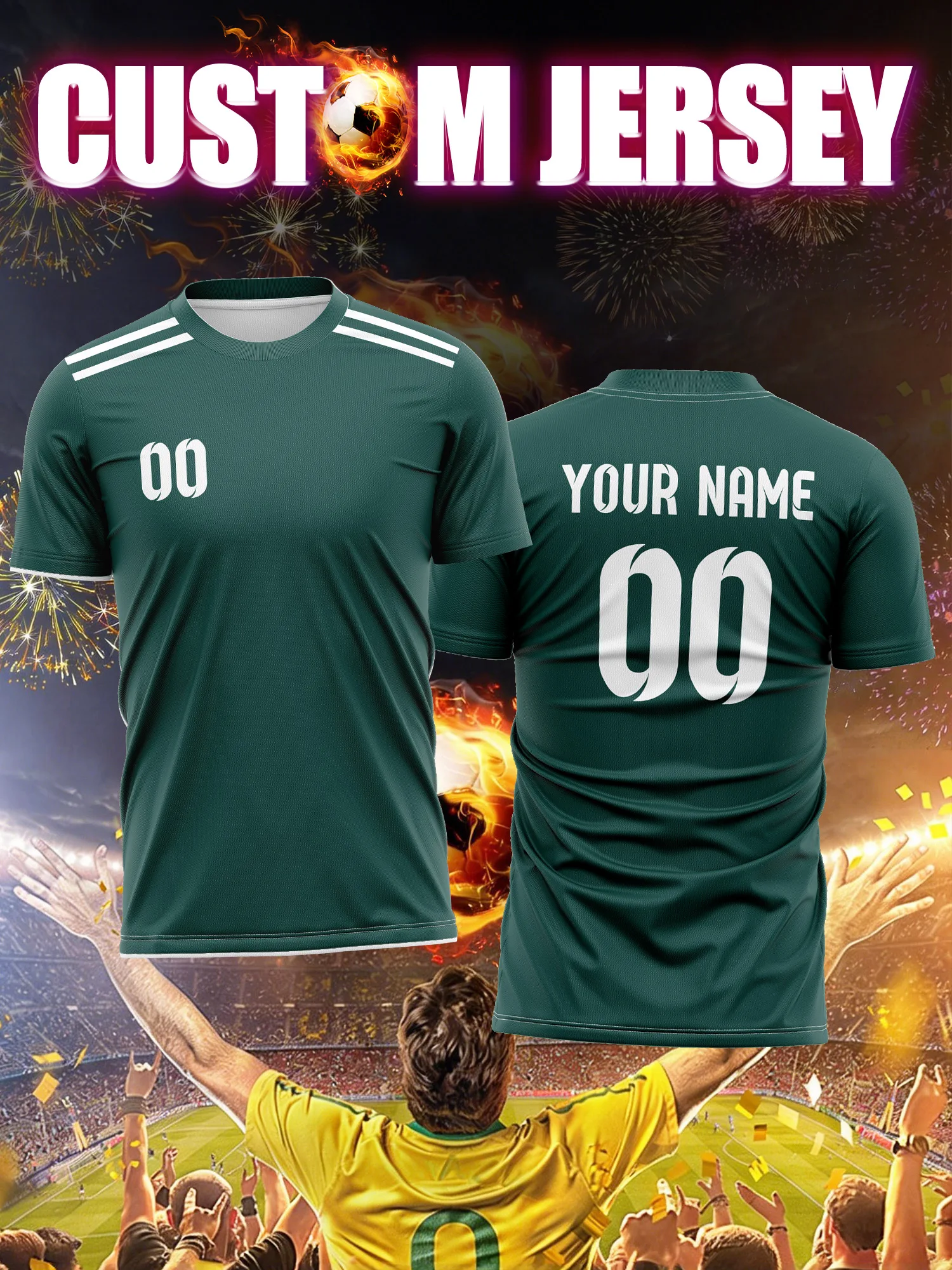 

Футбольная форма с индивидуальным номером и именем, униформа ассистента судьи, легкая светоотражающая экипировка для футбольных матчей