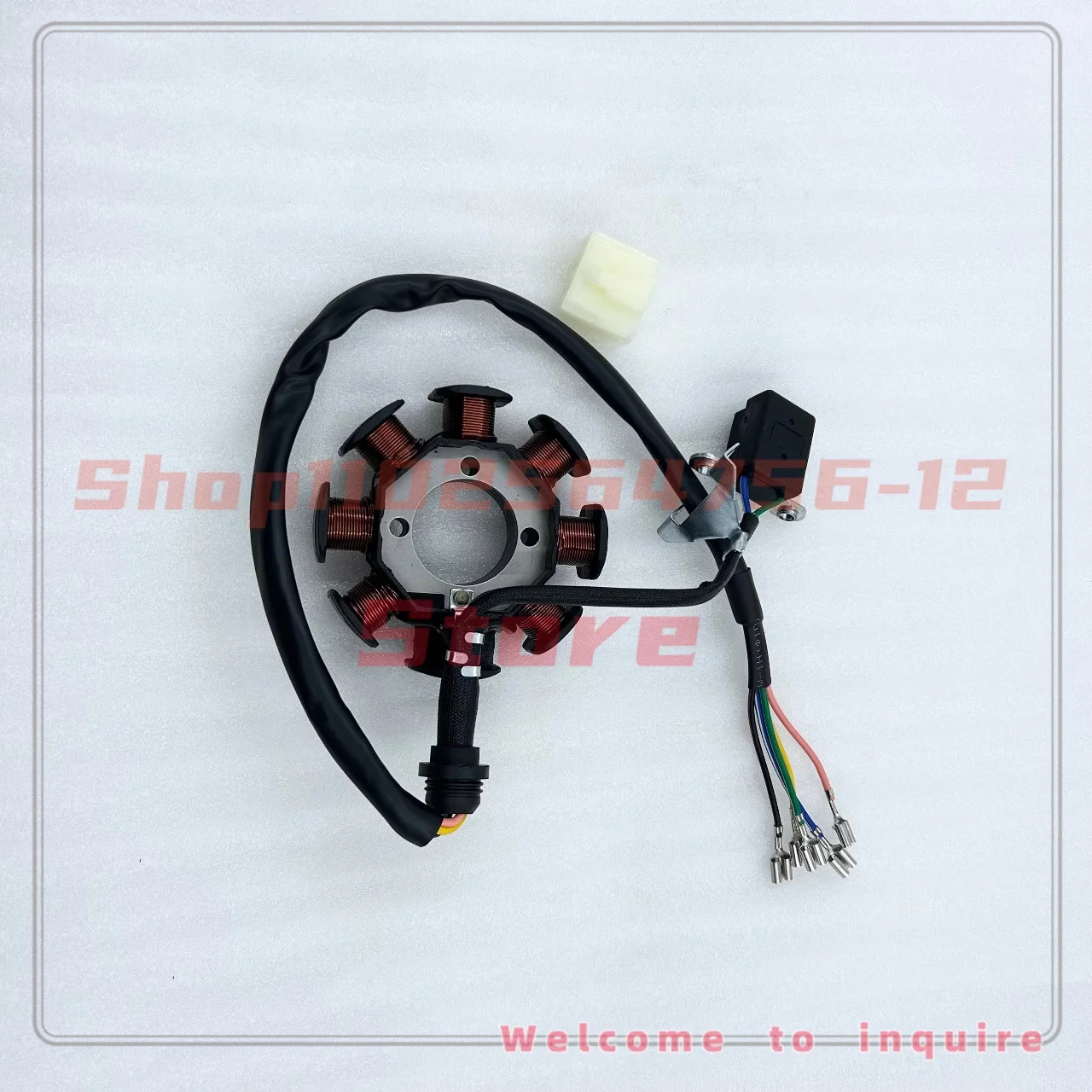 Motorcycle Coil Tricycle Two-wheeled CG125 150 200 Magnetic Motor 8-pole Coil All Copper