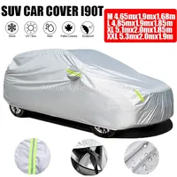 190T Universal Full Car Cover Outdoor Waterproof Sun Rain Snow Protection UV Auto Cover M/L/XL/XXL SUV Protective Full Covers