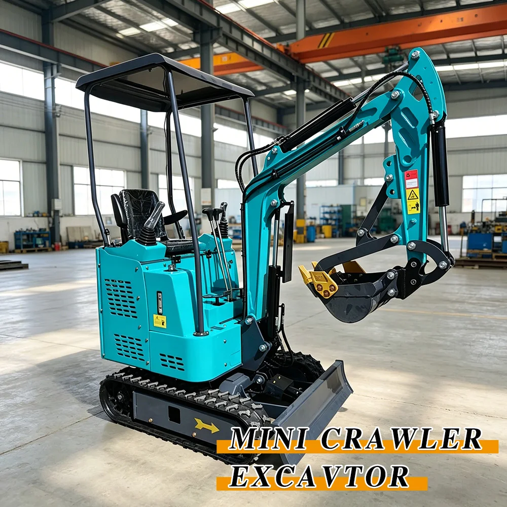 Hydraulic 1 Ton 2 Ton 3 Ton Mini Crawler Excavator Multifunctional Small Digger Machine For Digging Landscaping Farm Use