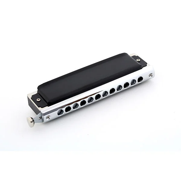 Factory Direct Sales East Top High Grade Black 12 Hole 48 Notes Performance Chromatic Harmonica