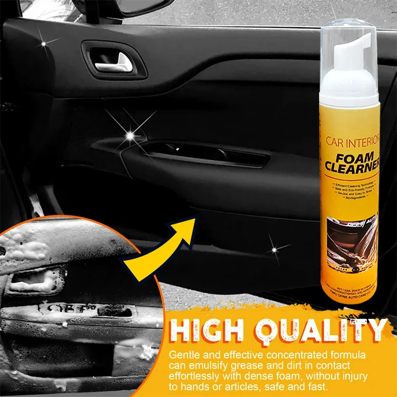 100/500ML Multi-Purpose Foam Cleaner Spray Leather Cleaning Auto Home Large Capacity Foam Cleaners for Car Wash Maintenance