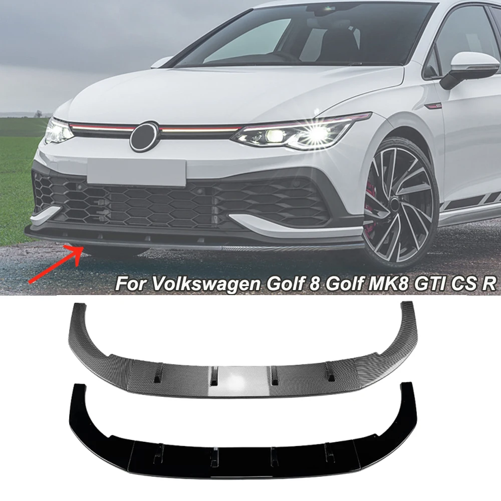 

Для Volkswagen Golf 8 Golf MK8 GTI CS R 2020-2024, передний бампер, спойлер, сплиттер, диффузор, спойлер, защита корпуса, модификация