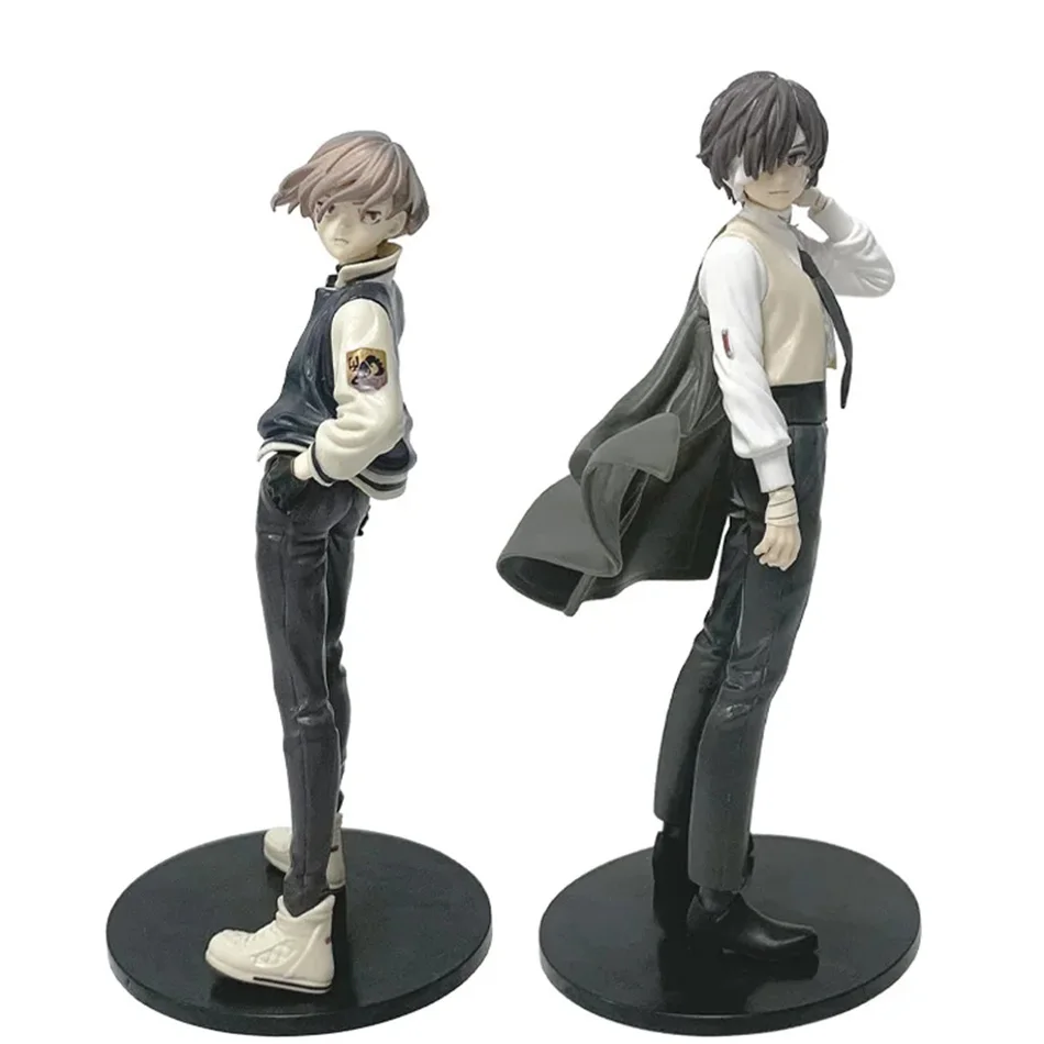 22Cm Bungou Zwerfhonden Anime Figuur Jeugd Dazai Action Figure Nakahara Chuuya Beeldje Pvc Collection Model Pop Speelgoed