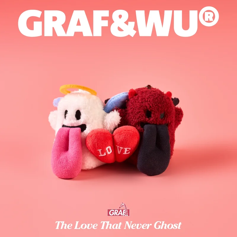 

Плюшевый брелок для сумки GRAF AND WU: Магнитное сердце, ангел, демон, милый призрак, пара. Украшение для сумки. Любовь, которая никогда не уходит. Призрак.
