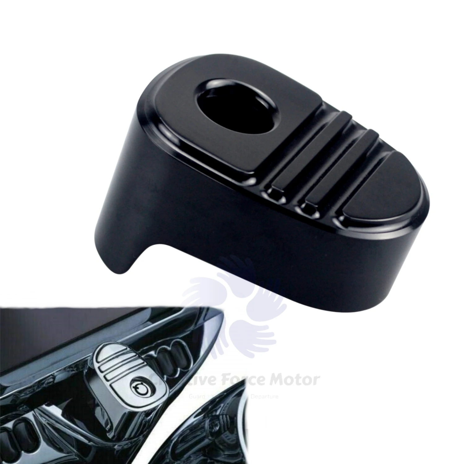 Motorcycle accessories Tri Line Ignition Switch Cover For Harley Davidson Touring Street Electra Glide Tri Glide Ultra 2014-2024