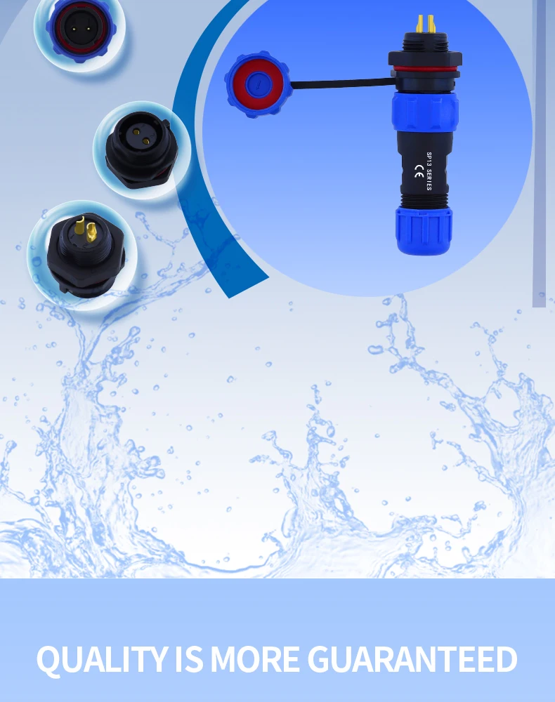 SP13 IP68 Wasserdichter Steckverbinder, Stecker & Buchse, 2/3/4/5/6/7/9-polig, Panelmontage, Kabelverbinder, Luftfahrtstecker GBDQA – Detail 8