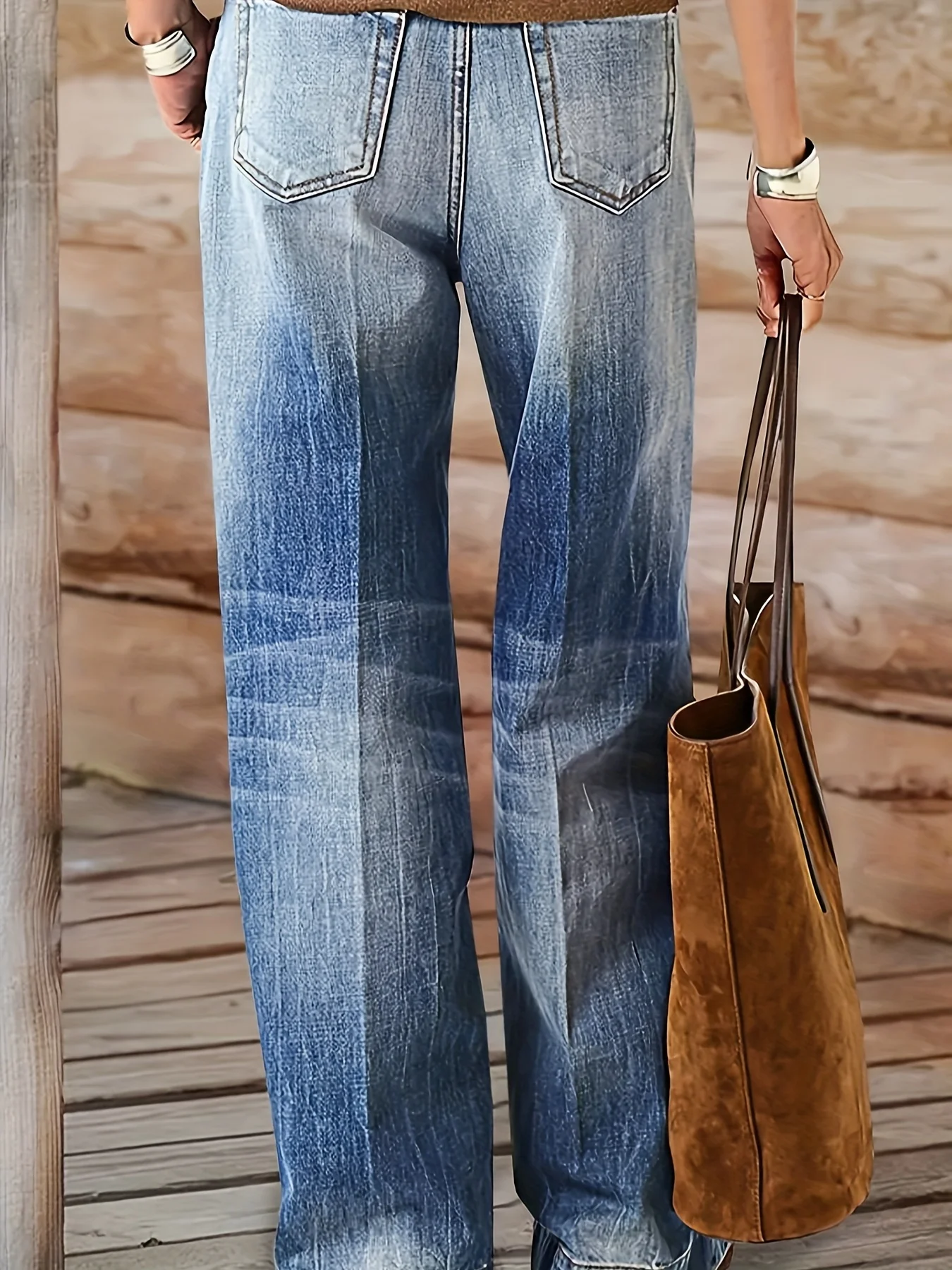 Modische und bequeme Damenjeans mit lässigem und hochwertigem, gewaschenem Look.
