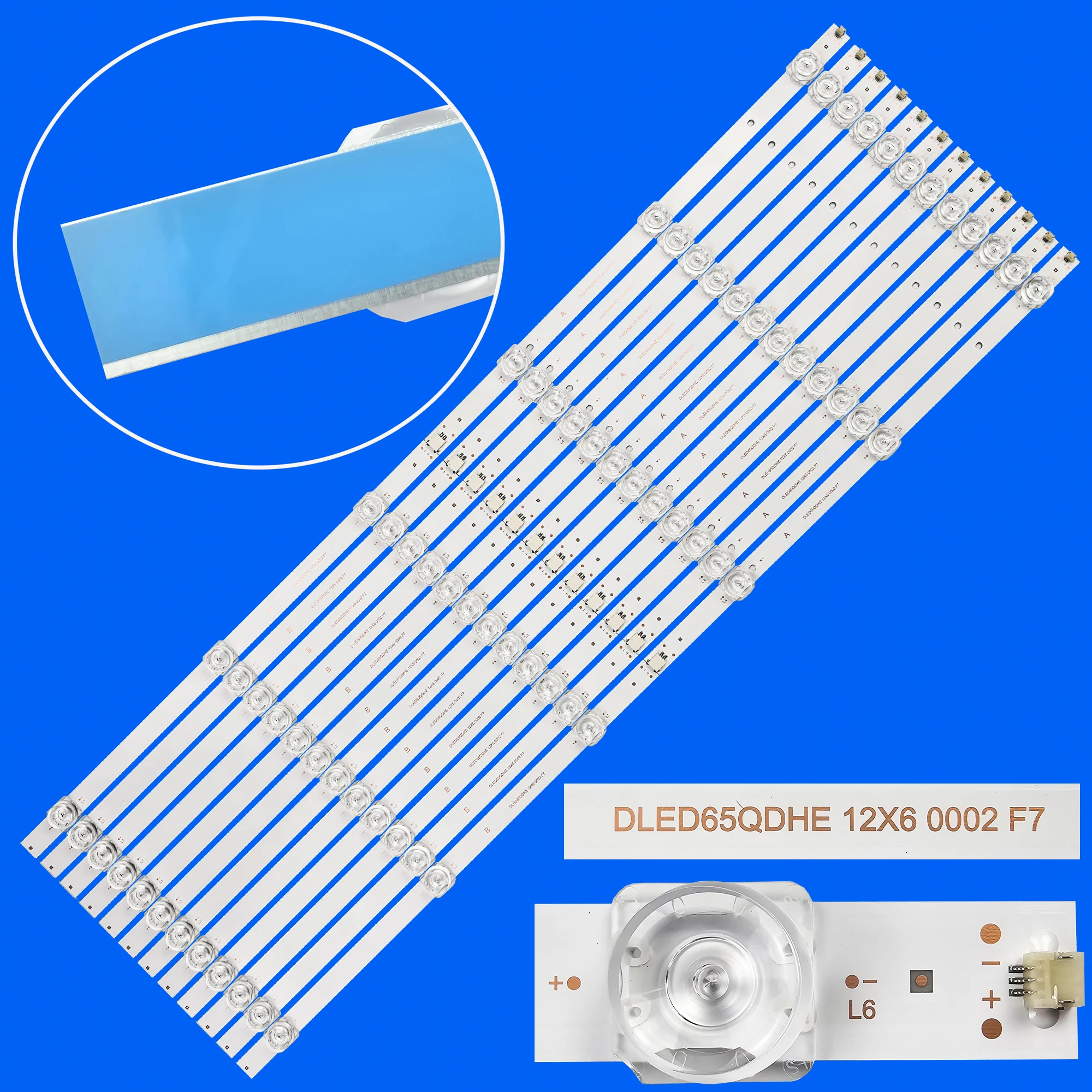 LED Backlight Strip for K65USG F65D62UN DLED65QDHE 12X6 0002