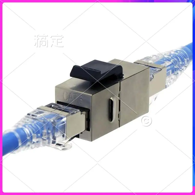 

ABT-RJ45 Cat6 Экранированный линейный соединитель, 25 шт., модульный разъем Cat 6 «мама-мама» Keystone Jack 8P8C Cat5e
