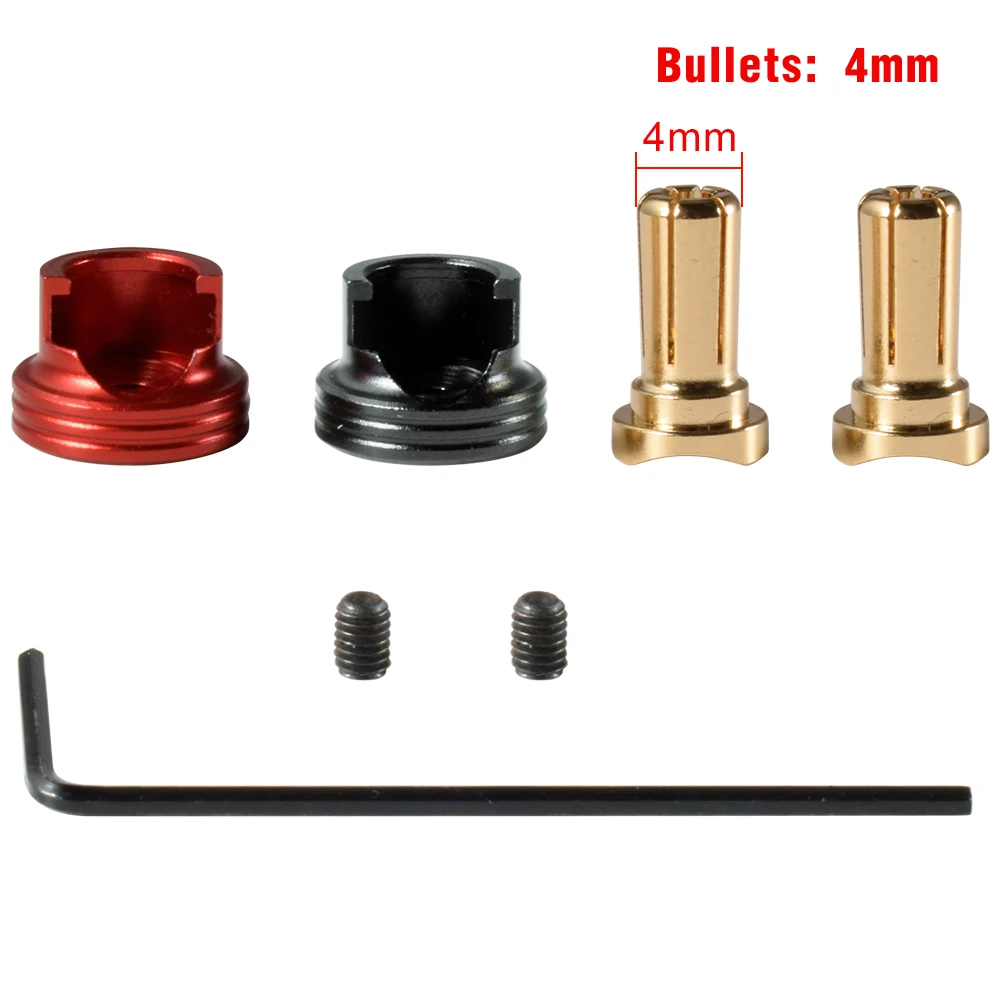 9IMOD Metal Heatsink Bullet Plug Grips 4mm/5mm Bullets Set for Electric Screwdriver RC Car Tools