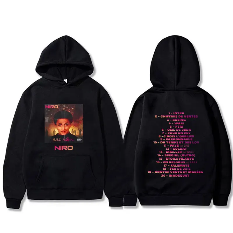 

Rapper Niro Sale Môme Album Graphic Vintage Hoodie Man Fashion Hip Hop Oversized Streetwear Men Women Casual Fleece Sweatshirt