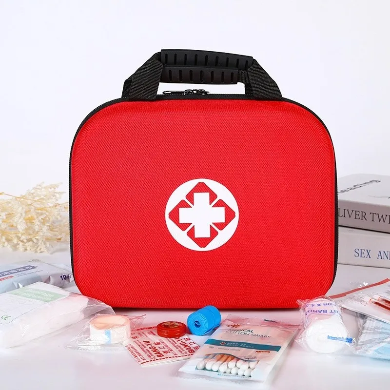 

Large eva waterproof outdoor portable first aid kit emergency vehicle home large capacity zipper survival storage kit