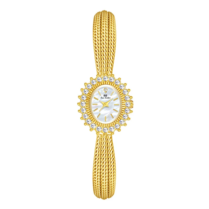 2025 Новые женские часы в стиле ретро, высококачественные элегантные часы с ракушкой и циферблатом, роскошные водонепроницаемые наручные часы, золотые, серебряные ручные часы